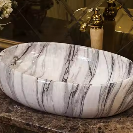 Modern Marble Bathroom Basin with Sleek Design for Elegant Countertops