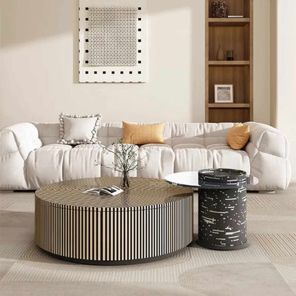 Table basse ronde de style italien moderne de haute qualité