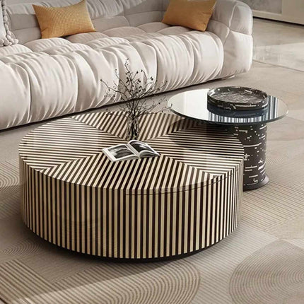 Table basse ronde de style italien moderne de haute qualité