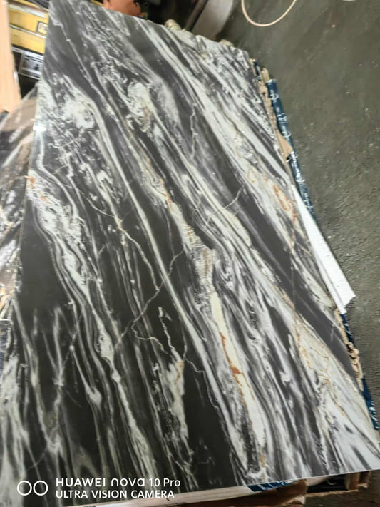 High-End Glossy Marble Stone Design Porcelain Tiles | Polished Glazed Luxury Floor and Wall Tiles for Modern Interior Decoration