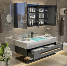 Load image into Gallery viewer, Smart Marble for Bathroom Vanity Cabinet Combination Basin Wash Table Mirror and Counter
