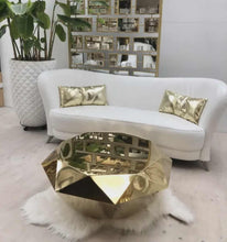 Load image into Gallery viewer, Luxurious Gold Plated Coffee Table – Modern Center Table for Hotel Lobby, Living Room &amp; Reception Areas
