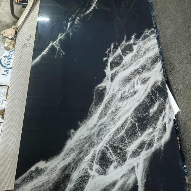 High-End Glossy Marble Stone Design Porcelain Tiles | Polished Glazed Luxury Floor and Wall Tiles for Modern Interior Decoration