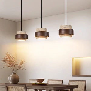 Vintage Wabi-Sabi Travertine Pendant Light – Retro Adjustable Chandelier for Bedroom, Bedside & Dining Room