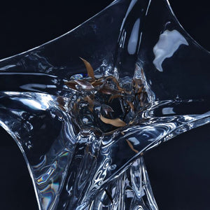 Top Quality Clear End Table  Side Table Embed Plants in Acrylic Crystal Luxury Decor Furniture