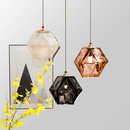 LED-Pendelleuchten mit klarem Glasschirm (2 Stück), kleine GC-Leuchtlampen, brillante Wohndekoration