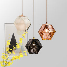 Load image into Gallery viewer, LED Pendant Lights with Clear Glass Iron Shade 2pcs Small GC Lustre Lamp Brilliant Home Decor
