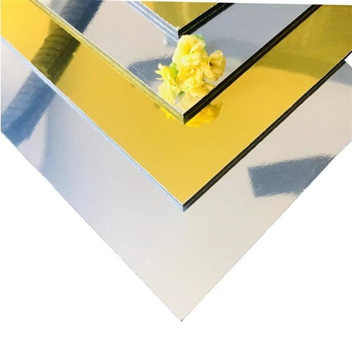 Mirror Unbreakable ACP & ACM Aluminum Composite Panels –Size: (120x240cm) Interior & Exterior Decorative Wall Cladding