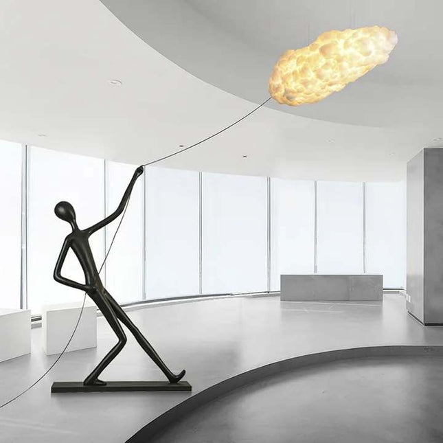 Modern Minimalist Nordic Resin Sculpture Floor Lamp LED Standing Light for Hotel and Living Room Corner Decoration