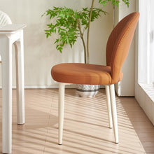 Load image into Gallery viewer, Nordic Fine Upholstery White and Black Armchair Chair Dining Kitchen Dining Room Chairs for Dining Table

