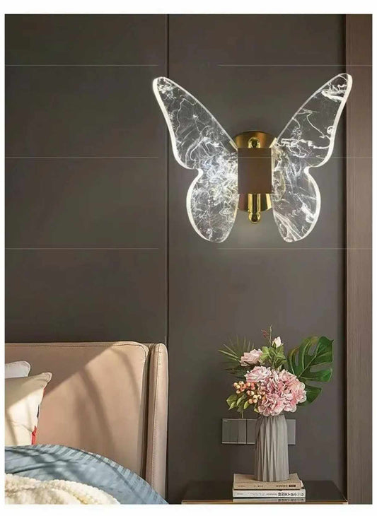 Butterfly-Inspired Modern LED Light Wall Lamp for Hotel rooms, Living rooms, Bedsides, Bedrooms, Office rooms, and TV Walls