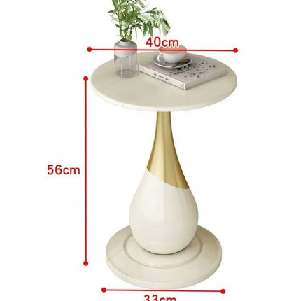 Europäischer Couchtisch in Creme – Italienischer, leichter Luxus-Mitteltisch für elegantes Wohnzimmerambiente