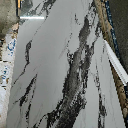 High-End Glossy Marble Stone Design Porcelain Tiles | Polished Glazed Luxury Floor and Wall Tiles for Modern Interior Decoration