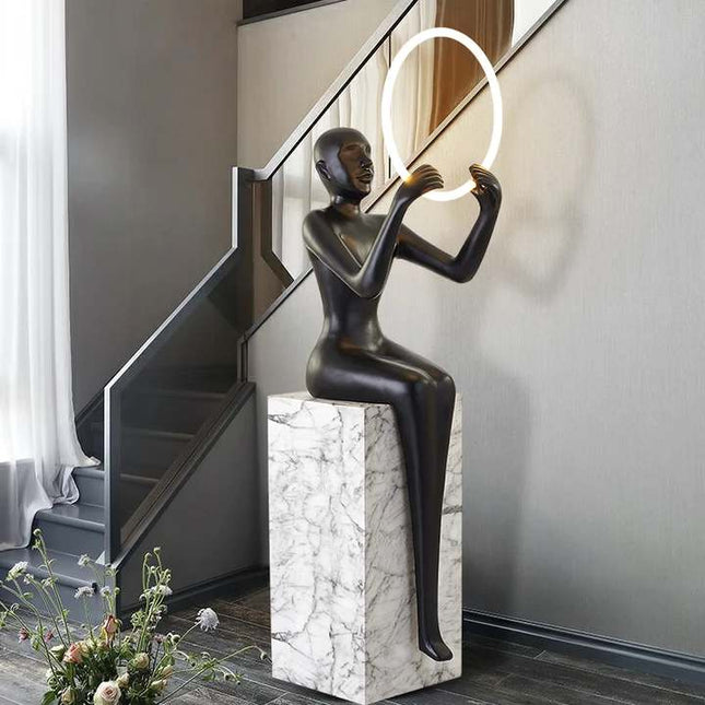 Luxury Nordic LED Floor Lamp Modern Minimalist Standing Light for Hotel and Living Room Corner Decoration