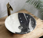 Panda White Marble Bathroom Sink – Round Countertop Art Basin, Luxury Lavabo Hand Wash Vessel