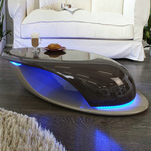Load image into Gallery viewer, Luxury Modern Black Oval Coffee Table – Contemporary Center Table for Hotels, Offices, Living Rooms &amp; Salons

