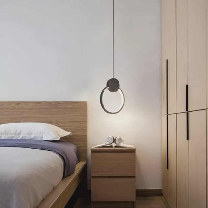 Modern Minimalist Circular LED Pendant Light