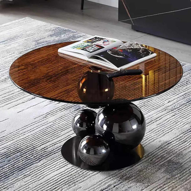 Modern Luxury Glass Coffee Table with Creative Design