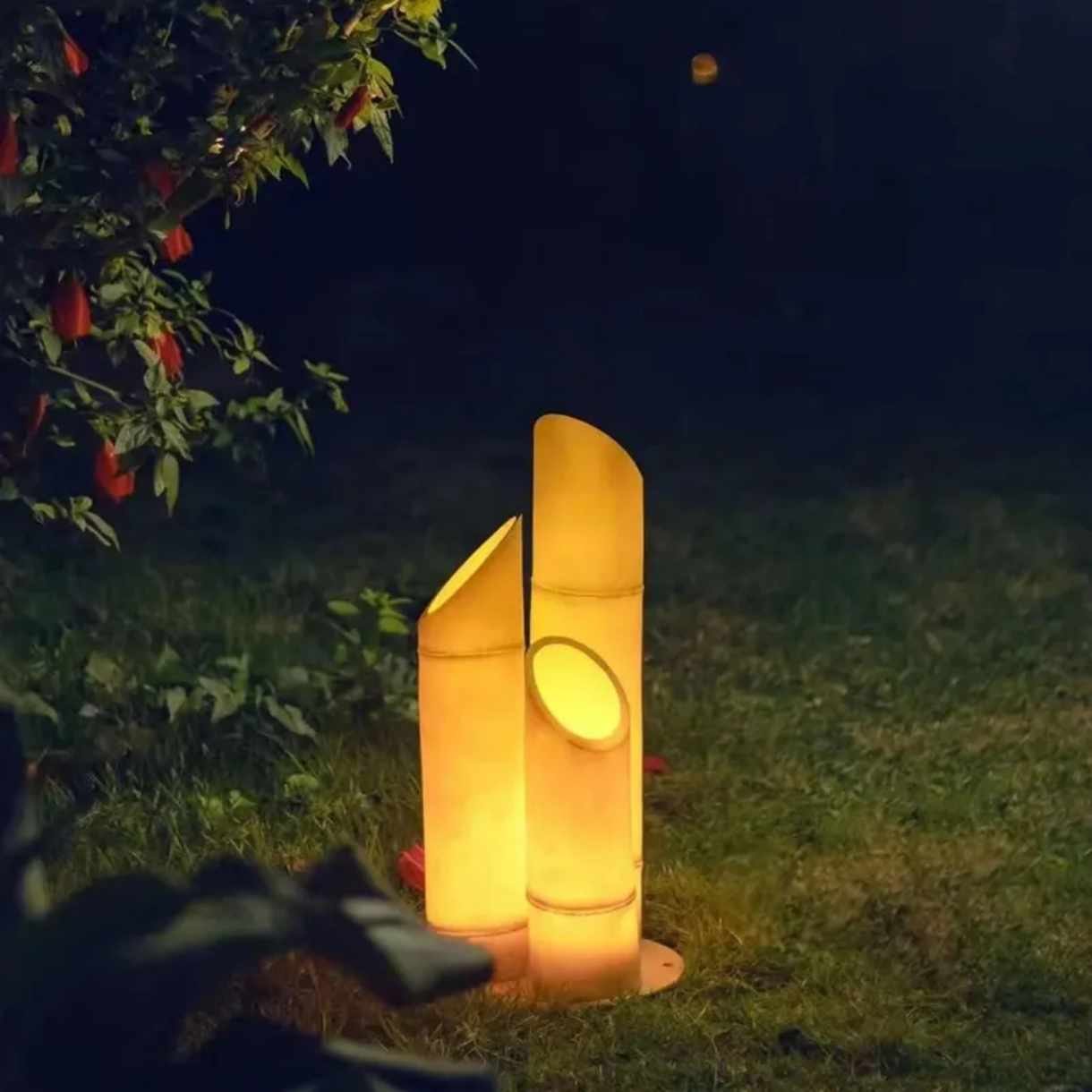 Outdoor LED Bamboo Light – Realistic Short Bamboo Tube Garden and Lawn Decoration