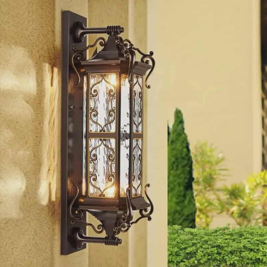 European Style Retro Wall Lamp Waterproof Garden Street Patio