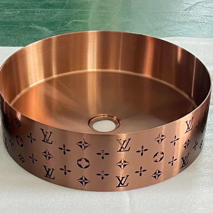Luxury Rose Gold 304 Stainless Steel Countertop Basin