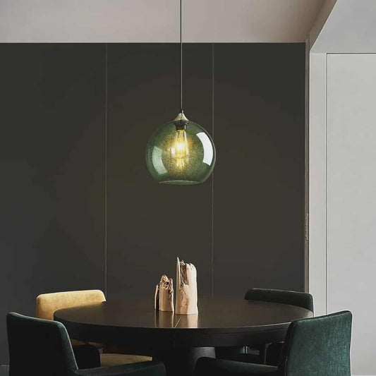 Modern Grey Green Glass Pendant Lamp