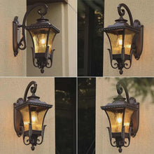Load image into Gallery viewer, Waterproof Wall Lamp European Style Retro Outdoor Aisle Courtyard Gate Garden Wall Lamp LED
