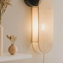 Load image into Gallery viewer, Japanese-Style Rattan Wall Lamp – Modern Indoor Wall Bracket Light for Home &amp; Hotel Projects
