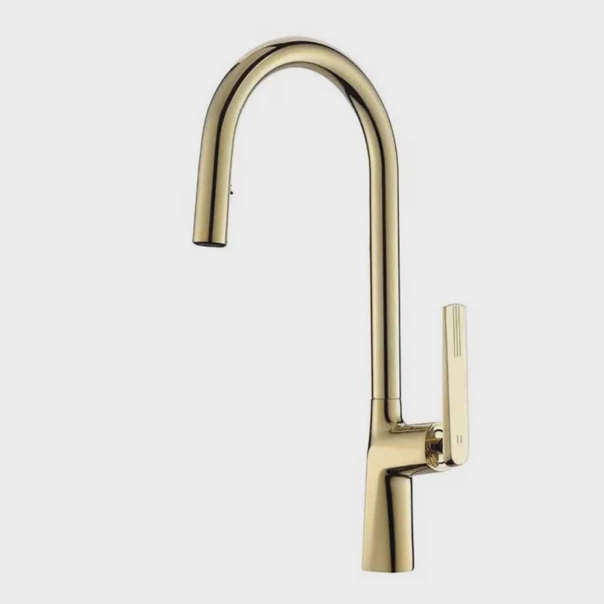 Modern Contemporary Gold Kitchen Faucet Ceramic Kitchen Mixer Tap Water Taps Classic Hot Cold Sink Faucet for Kitchen