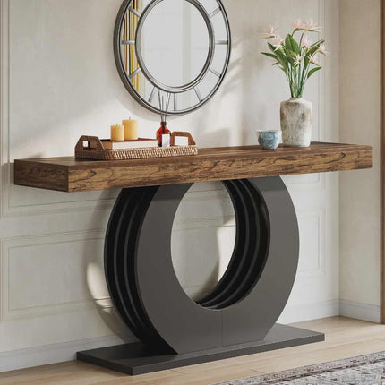 Italian Style Modern Light Luxury Console Table – High-End Entryway and Living Room Furniture