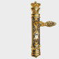 European-Style Door Knob Gold Indoor Door Lock – Elegant Carved Handle