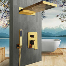 Charger l&#39;image dans la galerie, Golden Shower Faucet Set Rain Shower Head Brass Faucet
