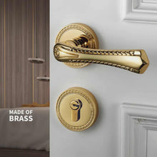 Load image into Gallery viewer, Full Copper French Bedroom Interior Door Lock
