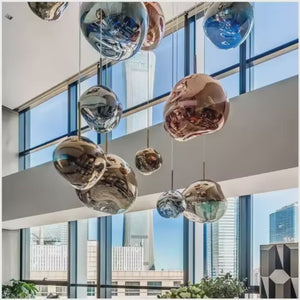 Modern Luxury Multi-Color Glass Ball LED Chandelier