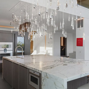 Modern Luxury Water Drop Glass LED Chandelier