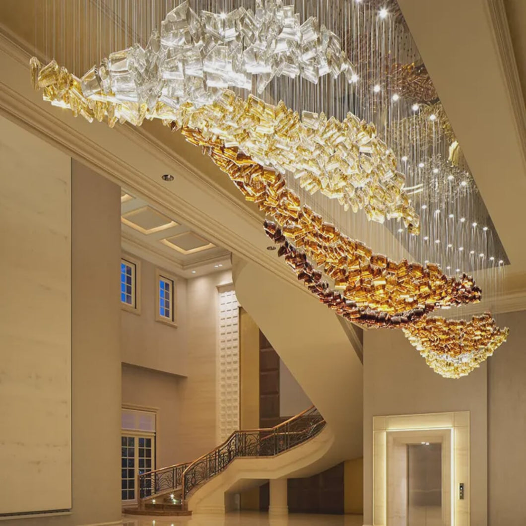 Nordic Style Custom Stainless Steel Luxury LED Chandelier
