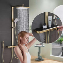 Charger l&#39;image dans la galerie, Luxury High-end Wall Mounted Rain Shower System Thermostatic Digital Smart Shower Set
