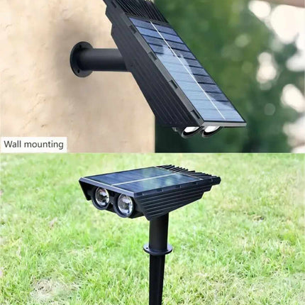 Wasserdichte Solar-Gartenleuchte mit zwei LEDs 