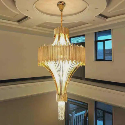 Luxury Modern LED K9 Crystal Chandelier with 304 Stainless Steel-50cm-CUSTOMIZE FOR OTHER SIZES