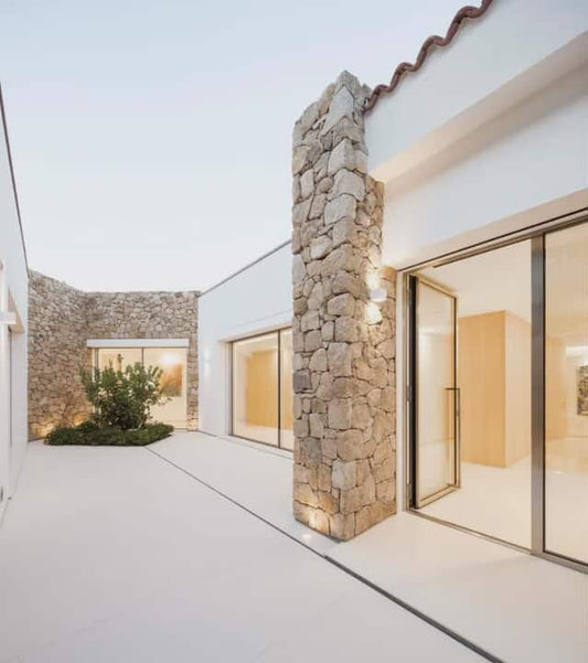 Natural Yellow Quartzite Stone Veneer – Free Form Exterior