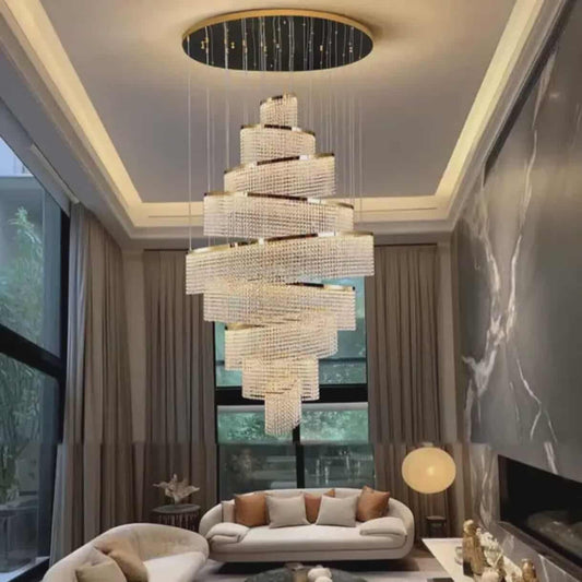 Luxury Real K9 Crystal Chandelier for Villa with Stainless Steel Frame-60CM Diameter -CUSTOMIZE FOR OTHER SIZES