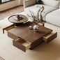 Italian Minimalist Retro Solid Wood Modern Coffee Table