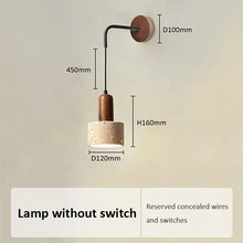 Load image into Gallery viewer, Organic Travertine Wall Lamp – Modern Stone LED Light for Bedroom, Living Room, and Home Décor
