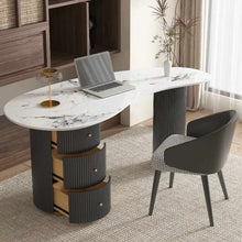 Cargar imagen en el visor de la galería, Light Luxury Rock Board Panel Medical Consultation Reception Negotiation Table Home Desk Office Desks

