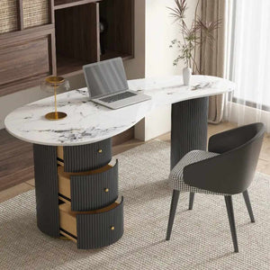Light Luxury Rock Board Panel Medical Consultation Reception Negotiation Table Home Desk Office Desks