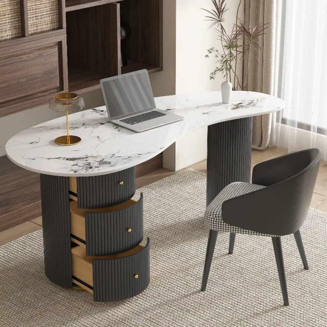 Light Luxury Rock Board Panel Medical Consultation Reception Negotiation Table Home Desk Office Desks