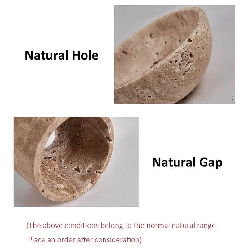 Organic Travertine Wall Lamp – Modern Stone LED Light for Bedroom, Living Room, and Home Décor