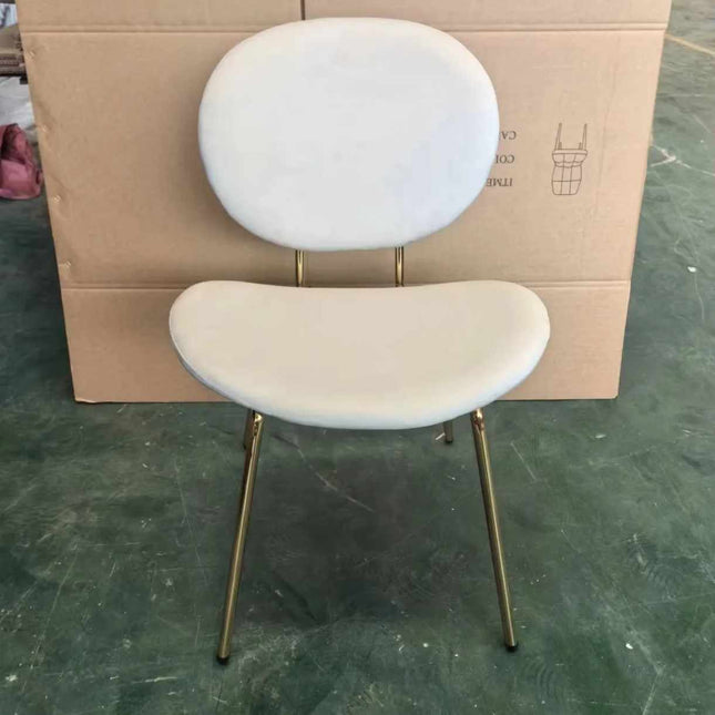 Luxury Nordic Velvet Dining Chair with 304 Stainless Steel Frame