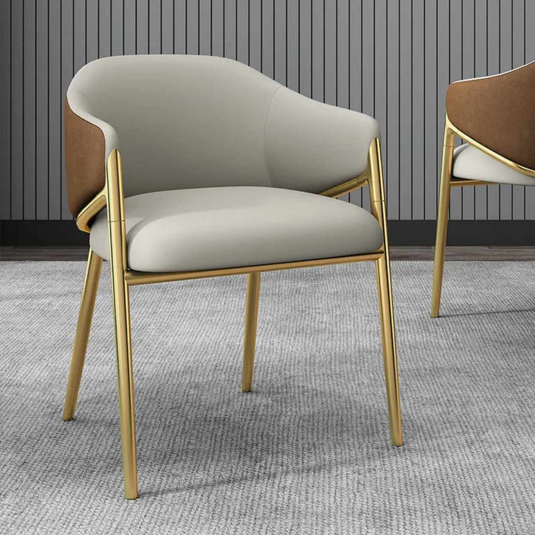 Luxury Modern Scandinavian Leather Dining Chair