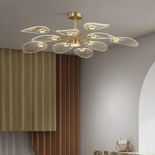 Luxury LED Lotus Leaf Ceiling Chandelier – Modern Pendant Light 60CM -CUSTOMIZE FOR OTHER SIZES